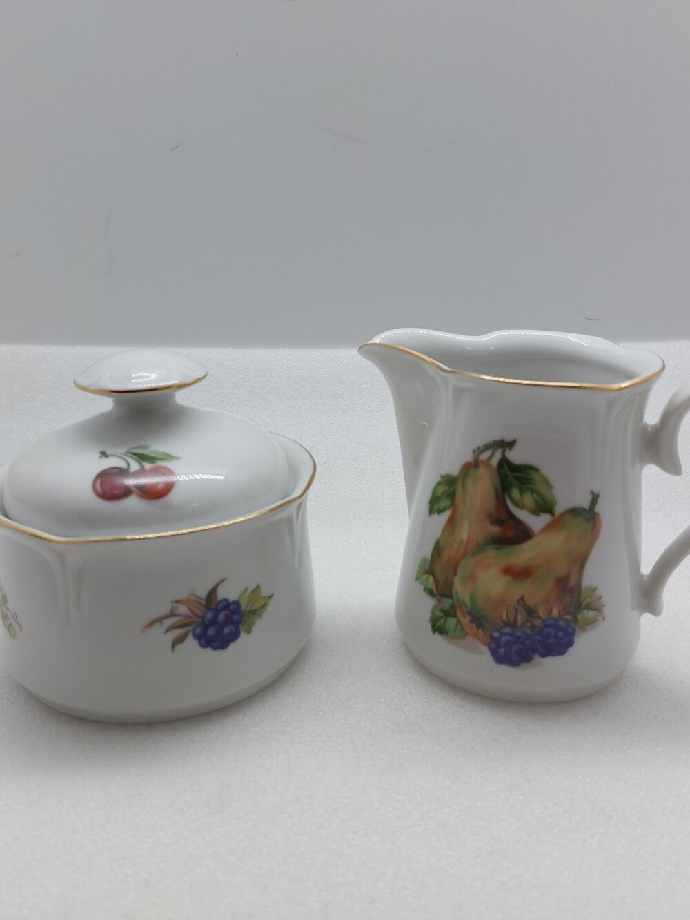 Vintage Jlmenau Graf Von Henneberg Germany Cream & Sugar Set